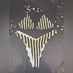 Striped Bikini Set